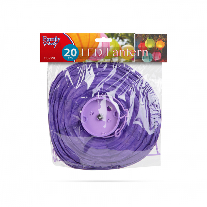 Lampion LED - violet - 2 x AAA [3]