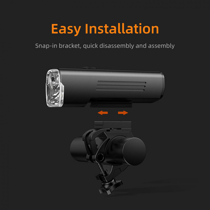 Lanterna LED pentru bicicleta Supfire BL12, 200m, 1200Lm, acumulator 4800 mAh, USB-C [4]