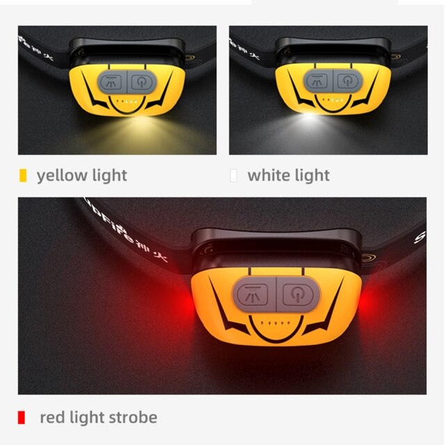 Lanterna LED pentru cap Supfire HL05-S, USB, 500lm, incarcare USB [3]