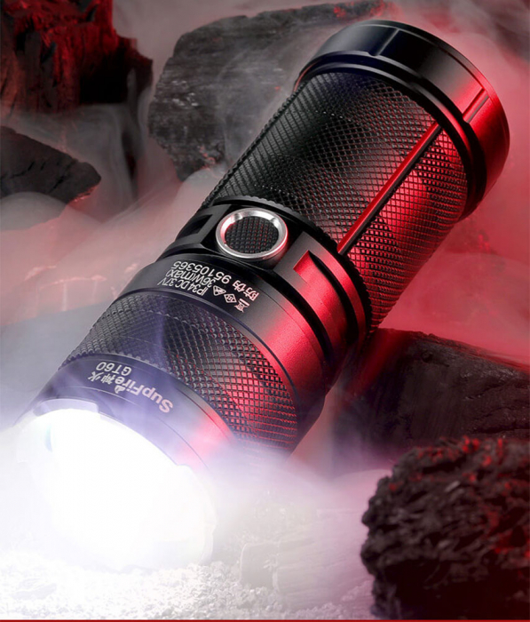 Lanterna LED Superfire GT60, Zoom, 2600lm, 320M, incarcare USB-C, Lumina fata, spate, 36W [3]