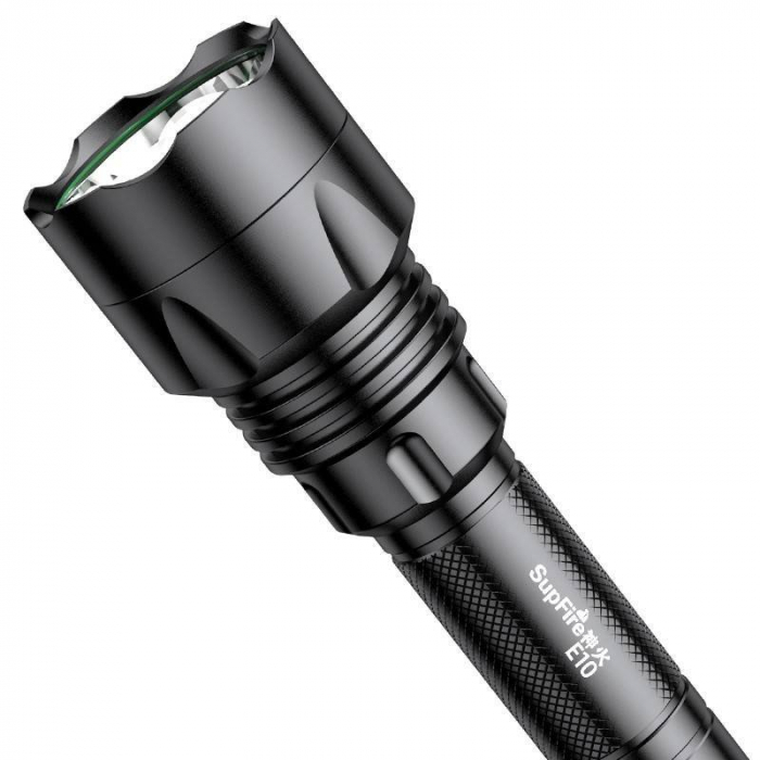 Lanterna LED SupFire E10, LED, 10W, 900 lm, 2300 mAh, IPX7, 5 moduri, Negru [2]