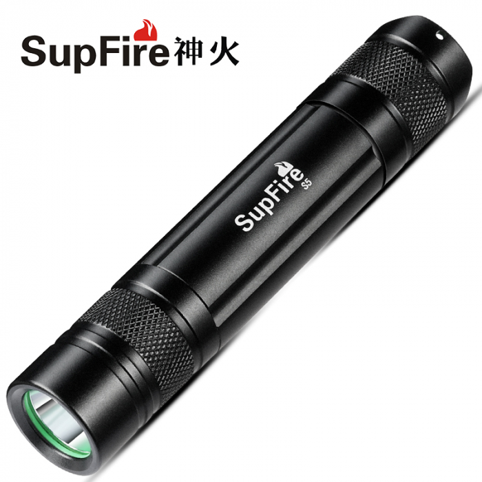 Lanterna LED Supfire S5, 220lm, 300m, incarcare USB, Negru [7]
