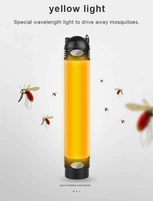 Lanterna LED SupFire T3, Pentru Camping, lumina anti insecte, 3600 mAh, 6 moduri, IP46, incarcare USB, functie Powerbank [6]