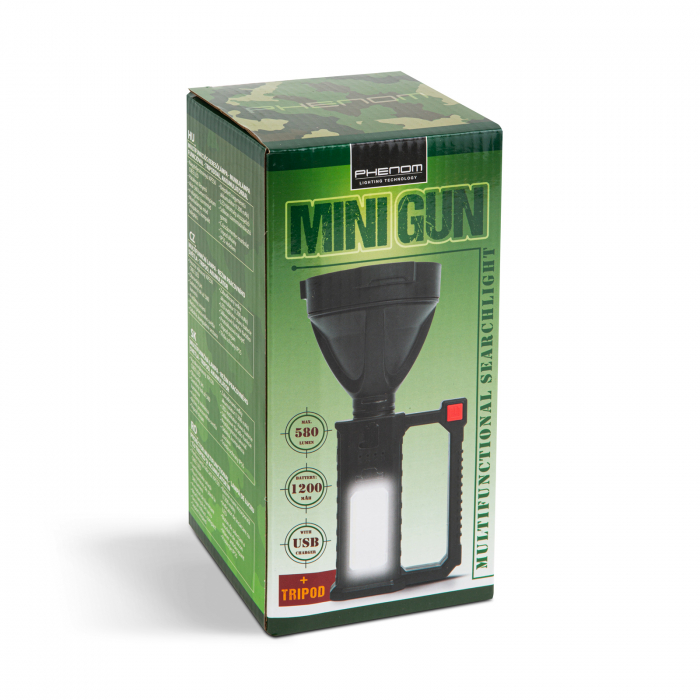 Lanterna multifunctionala fascicul puternic, pescuit, vanatoare - cu trepied - 580 lm, acumulator 1200 mAh, 4 moduri lucru [3]