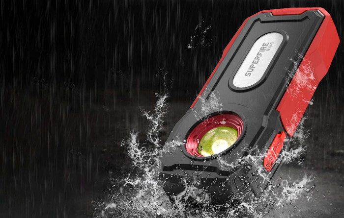 Lanterna Multifunctionala LED Superfire G18-S, 800 lumeni, acumulator 2000mAh, Lumina Rosie, incarcare USB-C [2]
