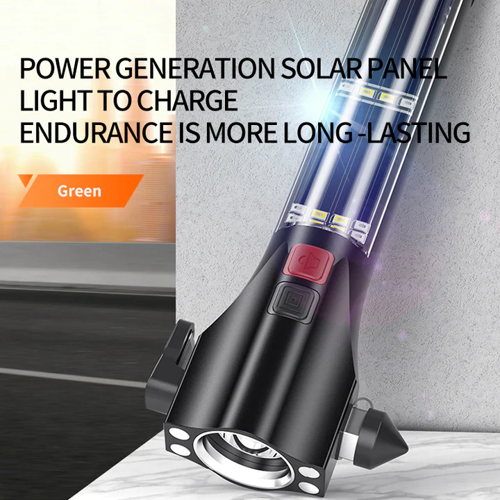 Lanterna Solara LED Superfire D30, USB-C, 310lm, 120m, 200mAh, sonerie, lumina de urgenta [7]
