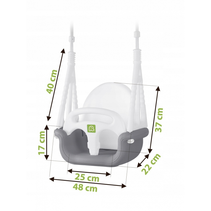 Leagan de gradina Ricokids 770000 - Gri cu alb [2]