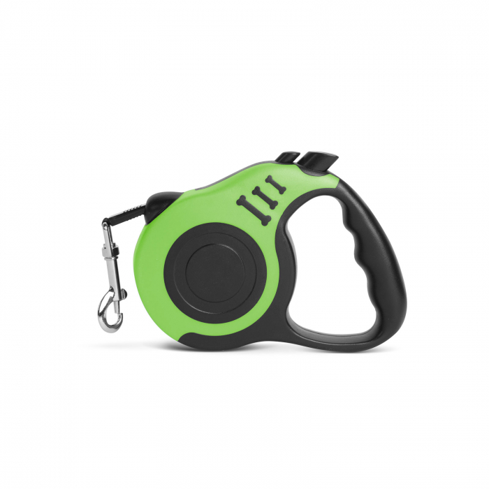 Lesa retractabila pentru animale de companie, lungime 3 m, culoare verde - Yummie [2]