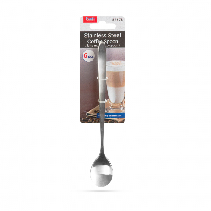Lingurita de cafea din otel inoxidabil / lingura latte macchiato - 186 x 30 mm - 6 buc / pachet [3]