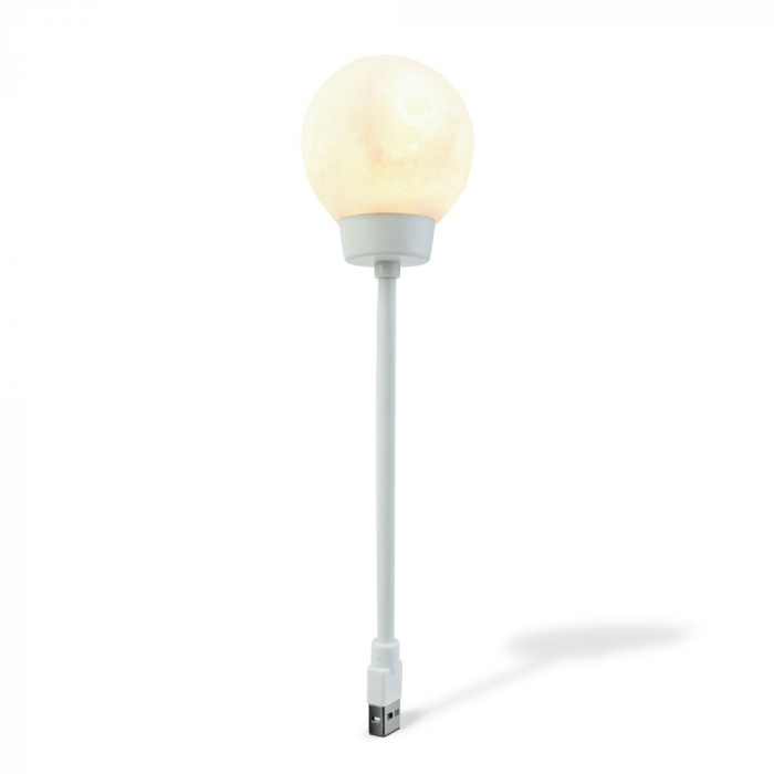 Lampa de veghe lumina de noapte - model Luna - Alb cald - USB [2]