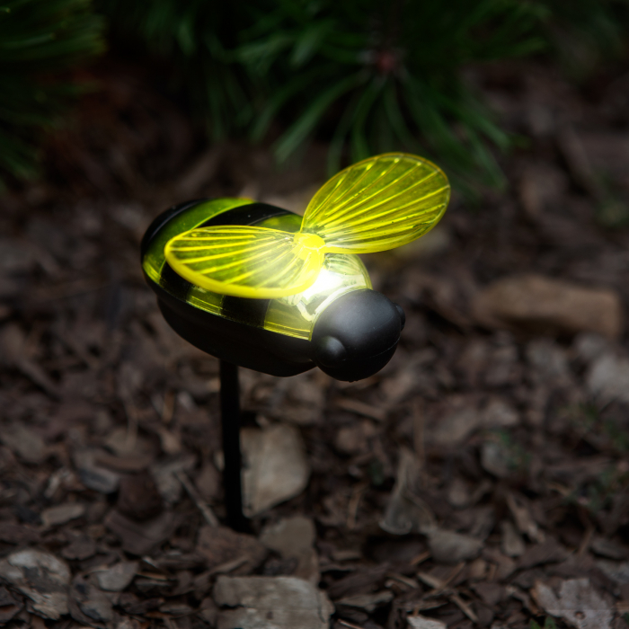 Lampa solara led de gradina model albina 14 cm - Led Alb [2]