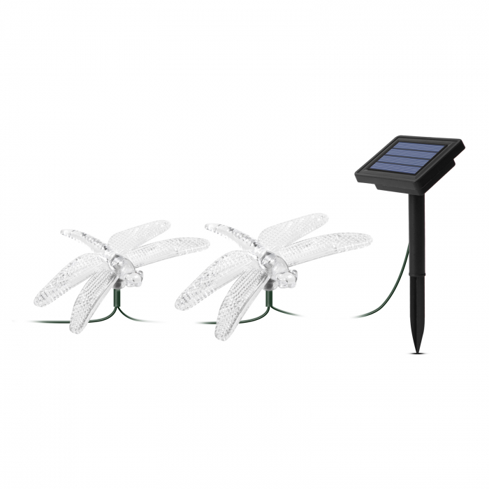 Decor lumină solară cu LED - libelulă - 2,9 m - 10 LED-uri colorate [3]