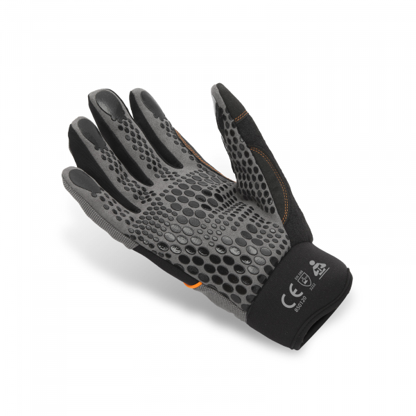 Manusi de protectie cu palmar siliconic, cusaturi ranforsate si aerisire la degete - marime XL [3]