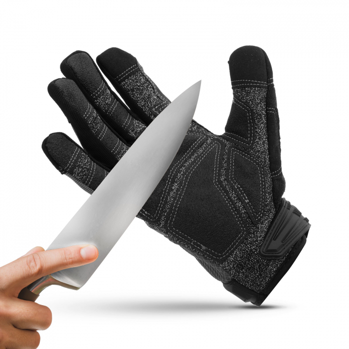 Mănuși mărimea M - rezistente la tăiere - degete utilizabile touchscreen [2]
