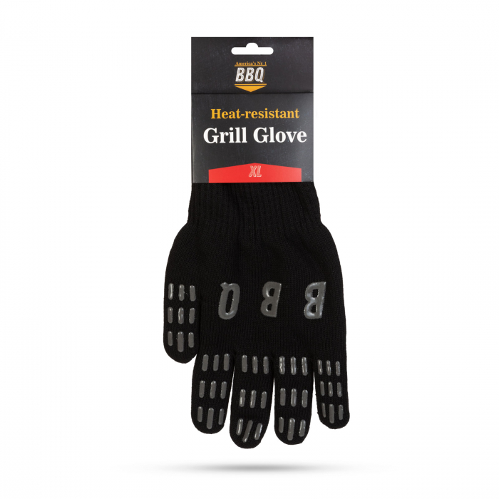 Mănuși protectie pentru grătar BBQ rezistente la căldură 250 grade - negre [2]