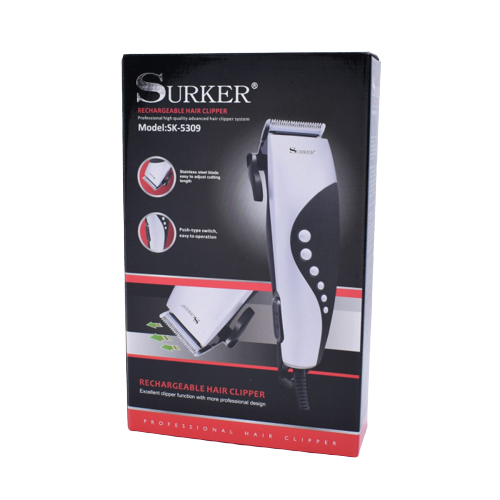 Masina de tuns electrica, pentru uz uman cu accesorii incluse, marimi 3/6/9/12 mm,10w, 220v - SURKER SK-5309 [2]
