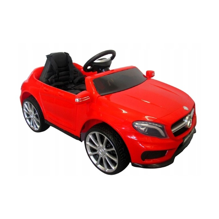 Masinuta electrica cu telecomanda, roti EVA, scaun piele Mercedes GLA45 - Rosu [3]