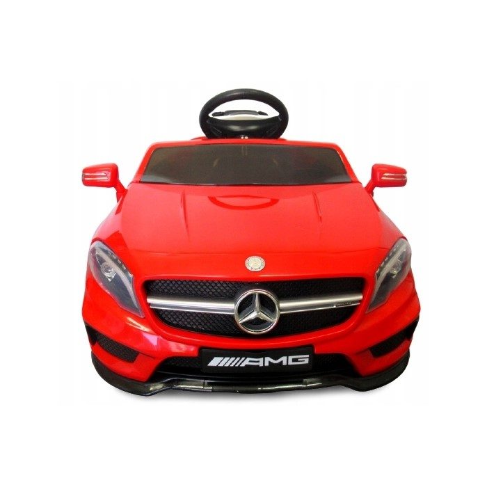 Masinuta electrica cu telecomanda, roti EVA, scaun piele Mercedes GLA45 - Rosu [2]