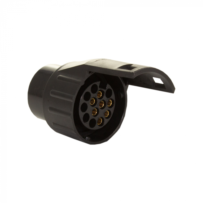 Mini Adaptor priza auto 7/13 PIN 12/24V, cupru Carguard [2]