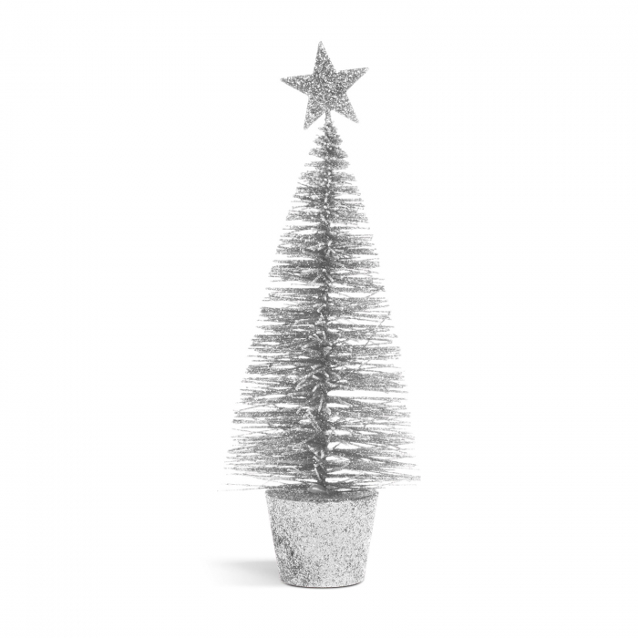 Mini decor pin artificial - sclipici - 18 cm - 4 culori [5]