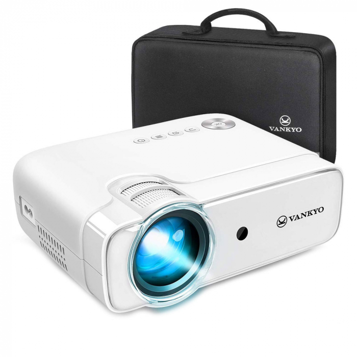 Mini videoproiector Vankyo Leisure 430W LED, WIFI, 4000 lumeni, Geanta transport, HDMI, SD, AV, VGA, USB, Telecomanda, Cablu HDMI [3]