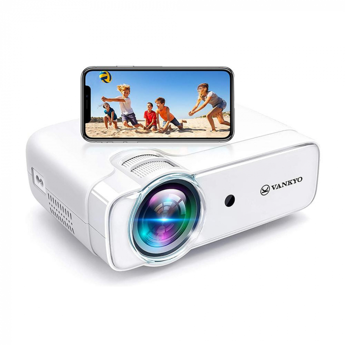 Mini videoproiector Vankyo Leisure 430W LED, WIFI, 4000 lumeni, Geanta transport, HDMI, SD, AV, VGA, USB, Telecomanda, Cablu HDMI [2]