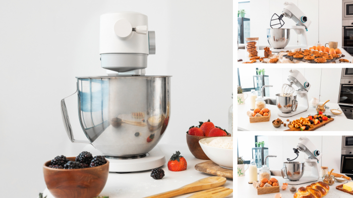 Mixer cu bol din inox Cecotec TwistFusion 4000 Luxury White, 800 W, Bol 5.2 L inox, 8 Viteze,afisaj digital, timer, accesorii incluse [3]