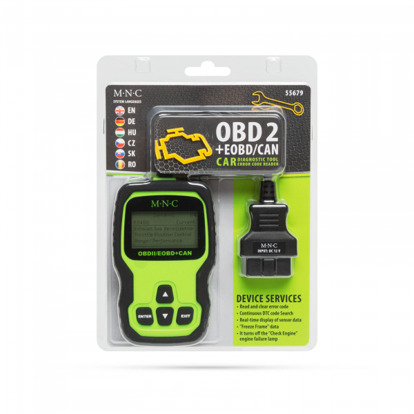 MNC - Aparat de diagnosticare auto - cititor de cod de eroare OBD2 -12V [3]