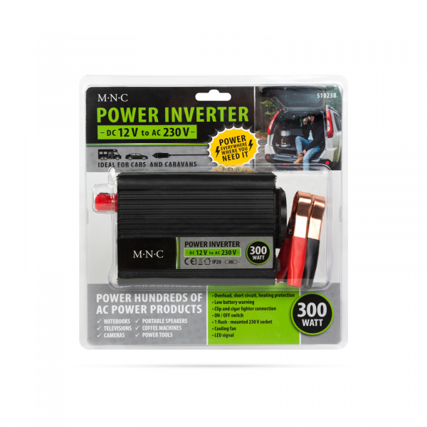 Invertor auto de tensiune 12 V/230 V - 300W - MNC [3]