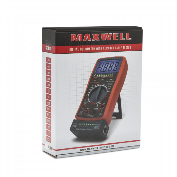 Multimetru digital cu multiple functii si test cablu (USB, RJ11, RJ12, RJ45)- Maxwell 25331 [6]