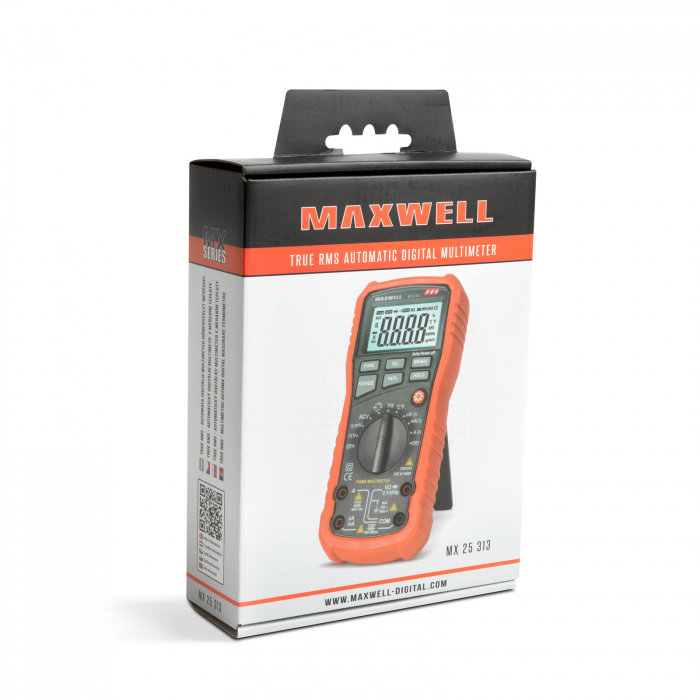 Multimetru digital profesional MX 25313 cu sonda temperatură, DC, AC, rezistenta, frecventa [4]