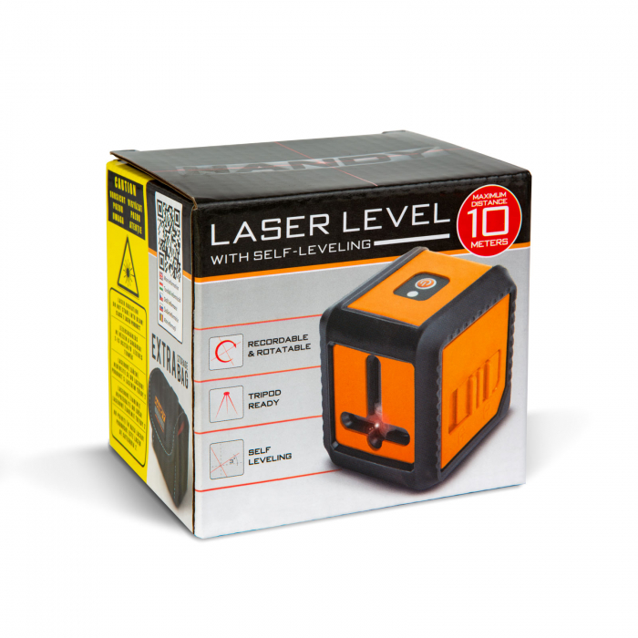Nivela precizie laser Handy - mini - 2 x AAA - max 10 m - laser rosu [4]