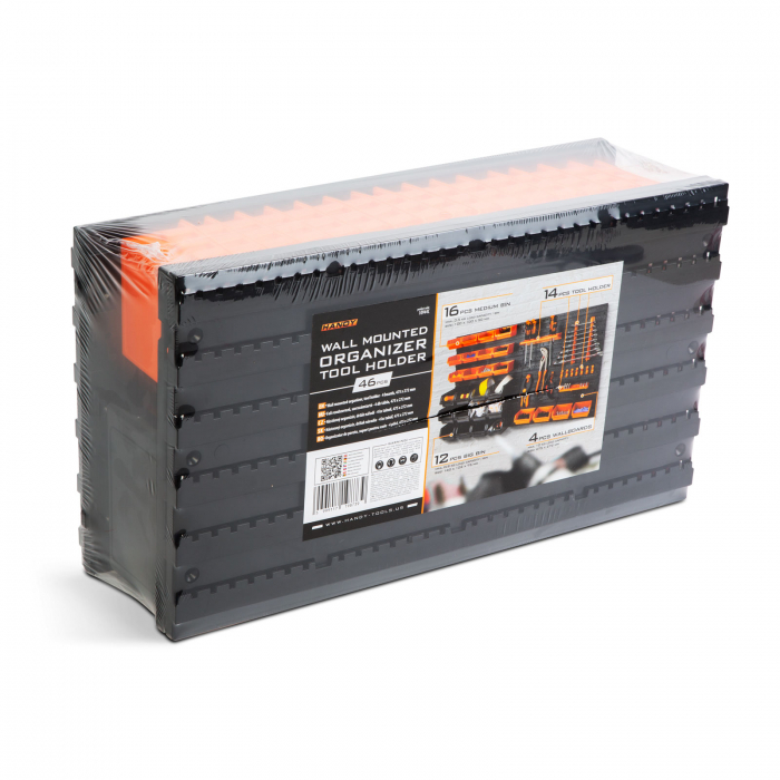 Organizator de perete, suport pentru scule si 28 cutii depozitare, 47 x 27 cm | HANDY [6]