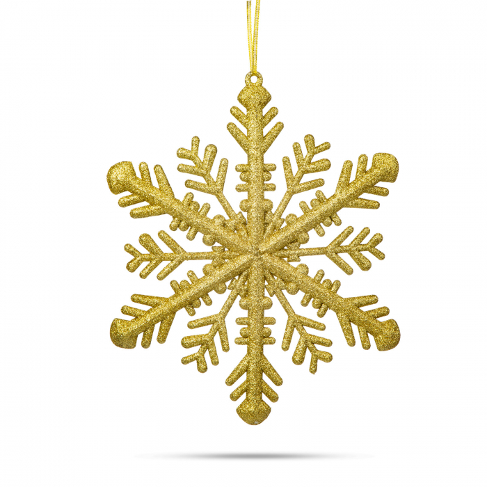 Ornament de Crăciun - cristal de gheață auriu - 29 x 29 x 1 cm [2]