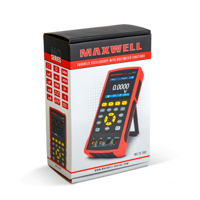 Osciloscop portabil - cu acumulator - ecran LCD color 3.5" - AC/DC, 400V, 40MHz, 2 canale, 8K/4K [5]