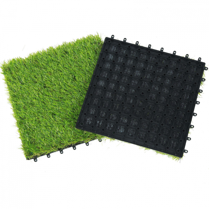 Dale pentru pardoseală terasa din iarbă artificială - 30 x 30 cm - 11 buc/pachet [6]