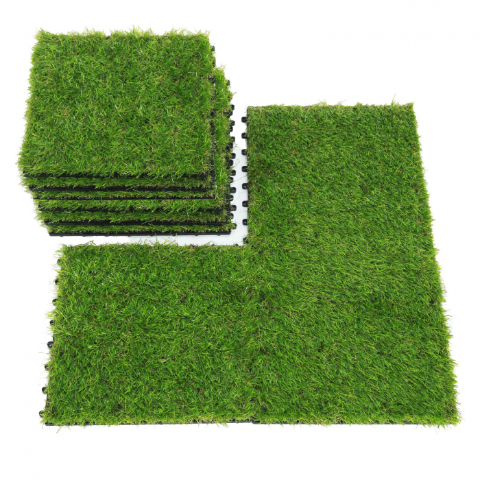 Dale pentru pardoseală terasa din iarbă artificială - 30 x 30 cm - 11 buc/pachet [5]