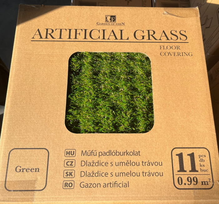 Dale pentru pardoseală terasa din iarbă artificială - 30 x 30 cm - 11 buc/pachet [7]
