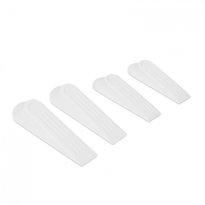 Pene utile pentru blocarea ușilor - plastic, albe - 4 buc / pachet [2]