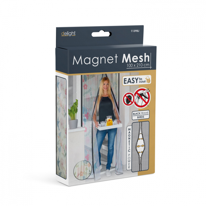 Perdea anti-tantari pt. usi cu inchidere magnetica, 100 x 210 cm - model „pasari” [4]