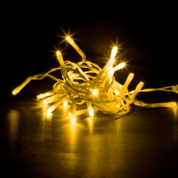Perdea luminoasă - 200 LEDuri - alb cald - IP44 - 4,2 m lungime - 8 programe [3]