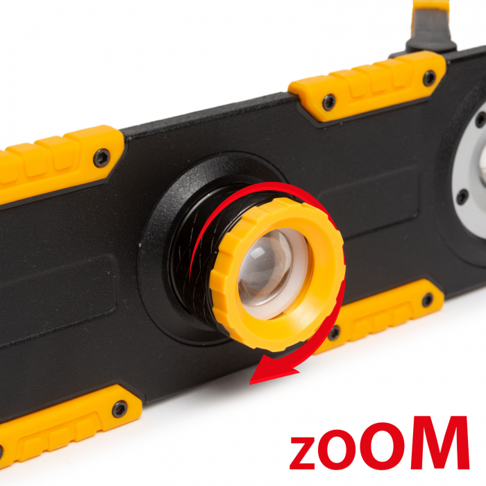 Proiector LED cu acumulator pentru trepied - intensitate reglabila, priza USB - 1200 lumeni - Phenom [6]