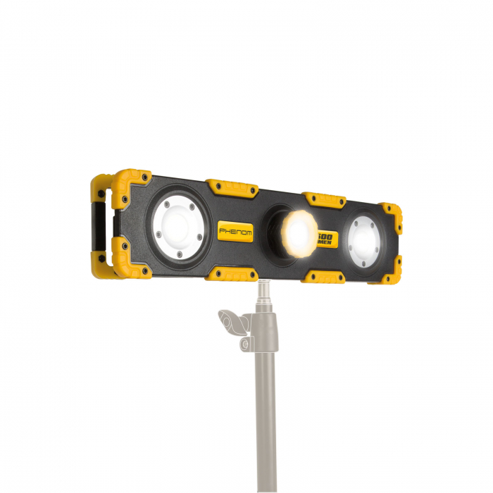 Proiector LED cu acumulator pentru trepied - intensitate reglabila, priza USB - 1200 lumeni - Phenom [4]