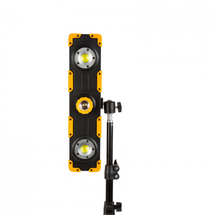Proiector LED cu acumulator pentru trepied - intensitate reglabila, priza USB - 1200 lumeni - Phenom [7]