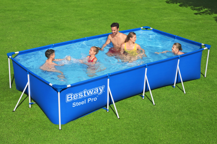 Piscina supraterana Bestway Steel PRO 4m x 2.11m x 81cm cu cadru metalic - cod 56424 [3]