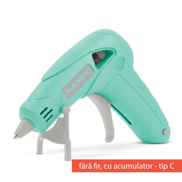 Aparat de lipit portabil cu batoane de silicon - cu acumulator, Tip-C - 7 mm - 10W [4]
