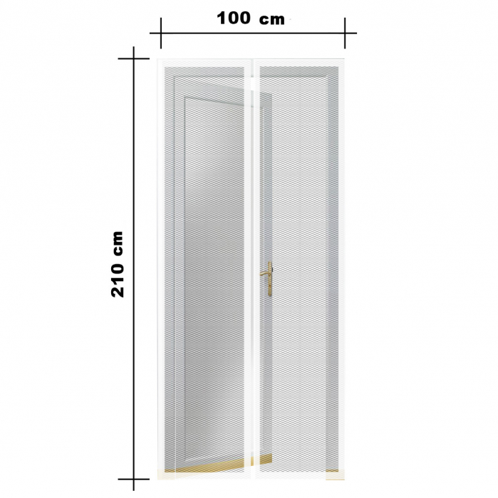 Plasa anti-tantari pt. usi 100x210 cm - alb [4]