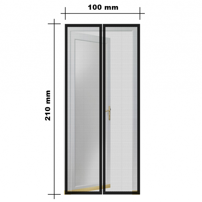 Plasa tantari pt. usi - inchidere magnetica, 100x210 cm [5]