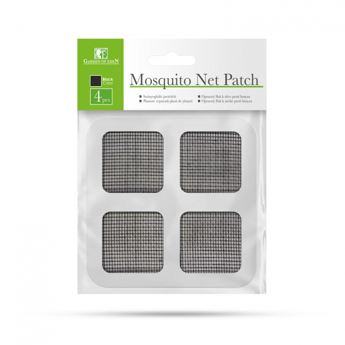 Plasture reparare plasă de țanțari - 10 x 10 cm - neagra - 4 buc/pachet [1]