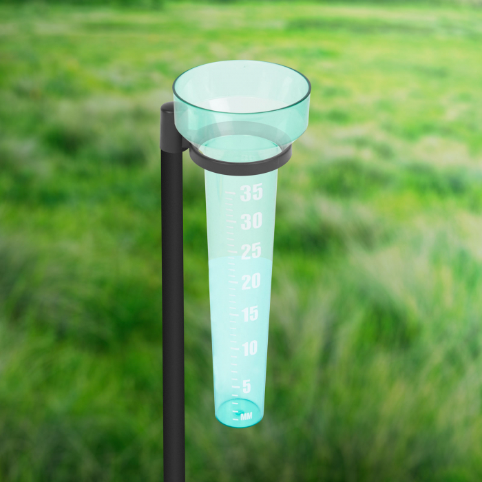 Pluviometru capacitate 350ml - plastic verde transparent - 100 x 82 x 243 mm [2]